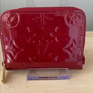 Louis Vuitton Red Vernis Card Holder